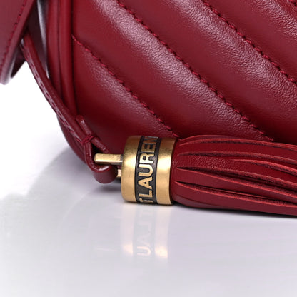 Saint Laurent Calfskin Matelasse Monogram Lou Camera Bag Red 9 of 14