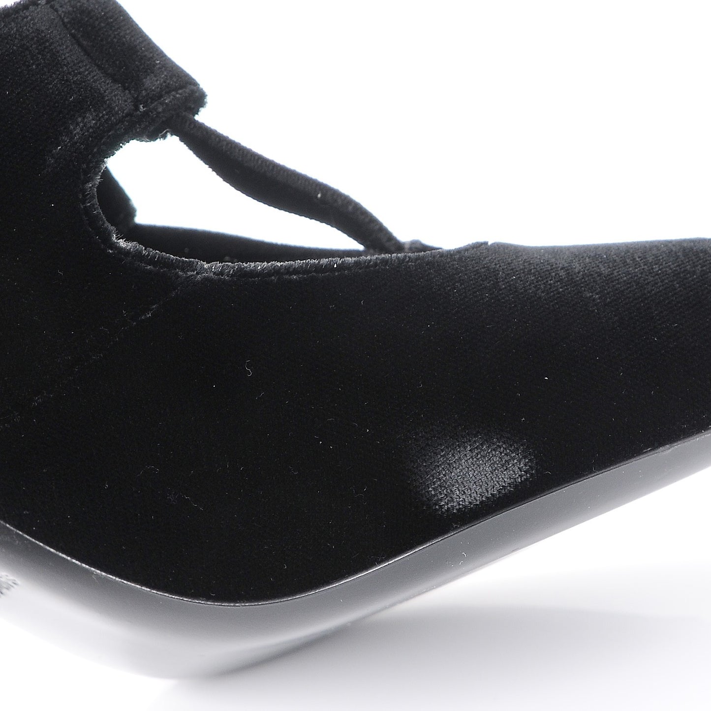 Veluto Master Loulou 95 Lace Up Sandals 40 Black Lucido