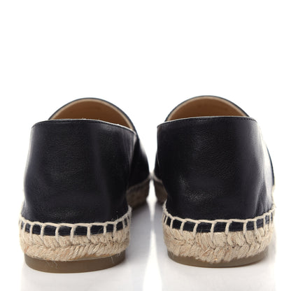 Chanel Calfskin Chain CC Espadrilles 38 Black 7 of 11