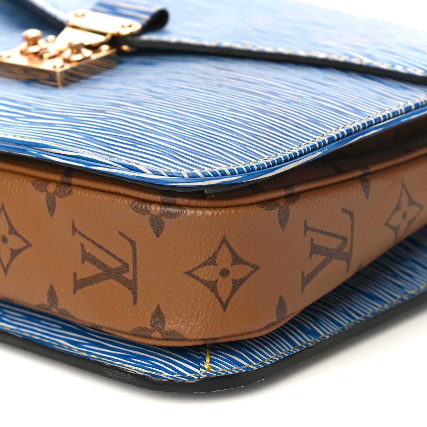 Louis Vuitton Epi Reverse Monogram Pochette Metis Denim Light 8 of 9