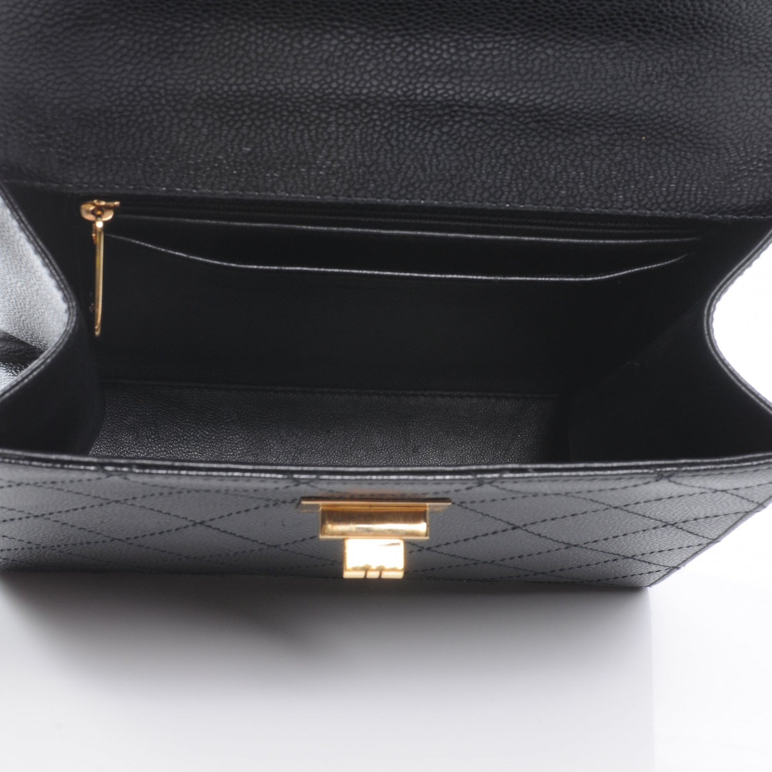 Chanel Caviar Mademoiselle Kelly Flap Bag Black 5 of 7