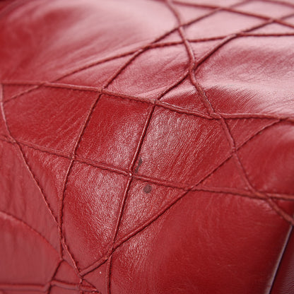 Christian Dior Lambskin Cannage Medium Granville Tote Red 11 of 22