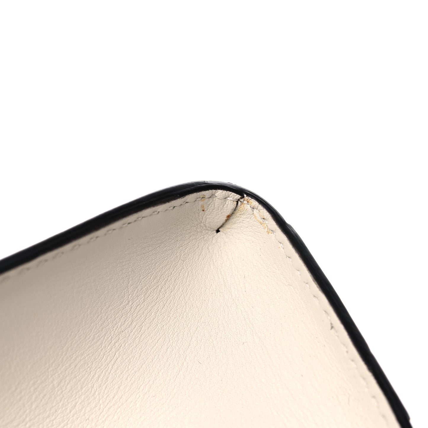 Calfskin Studded Small Padlock Shoulder Bag White