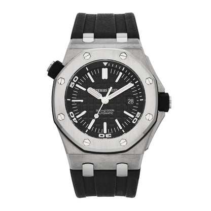 Audemars Piguet Stainless Steel Rubber 42mm Royal Oak Offshore Diver Automatic Watch Black 15710ST.OO.A002CA.01 1 of 5