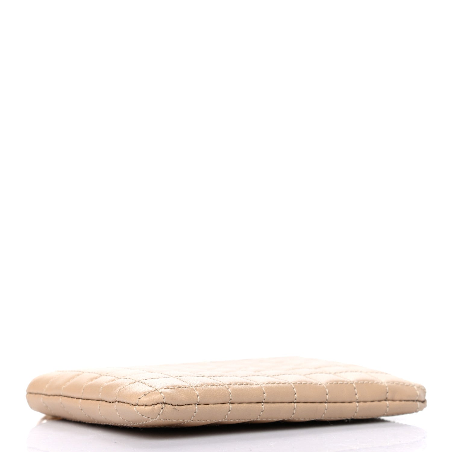 Celine Calfskin Quilted C Charm Coin Card Pouch Nude 4 of 8