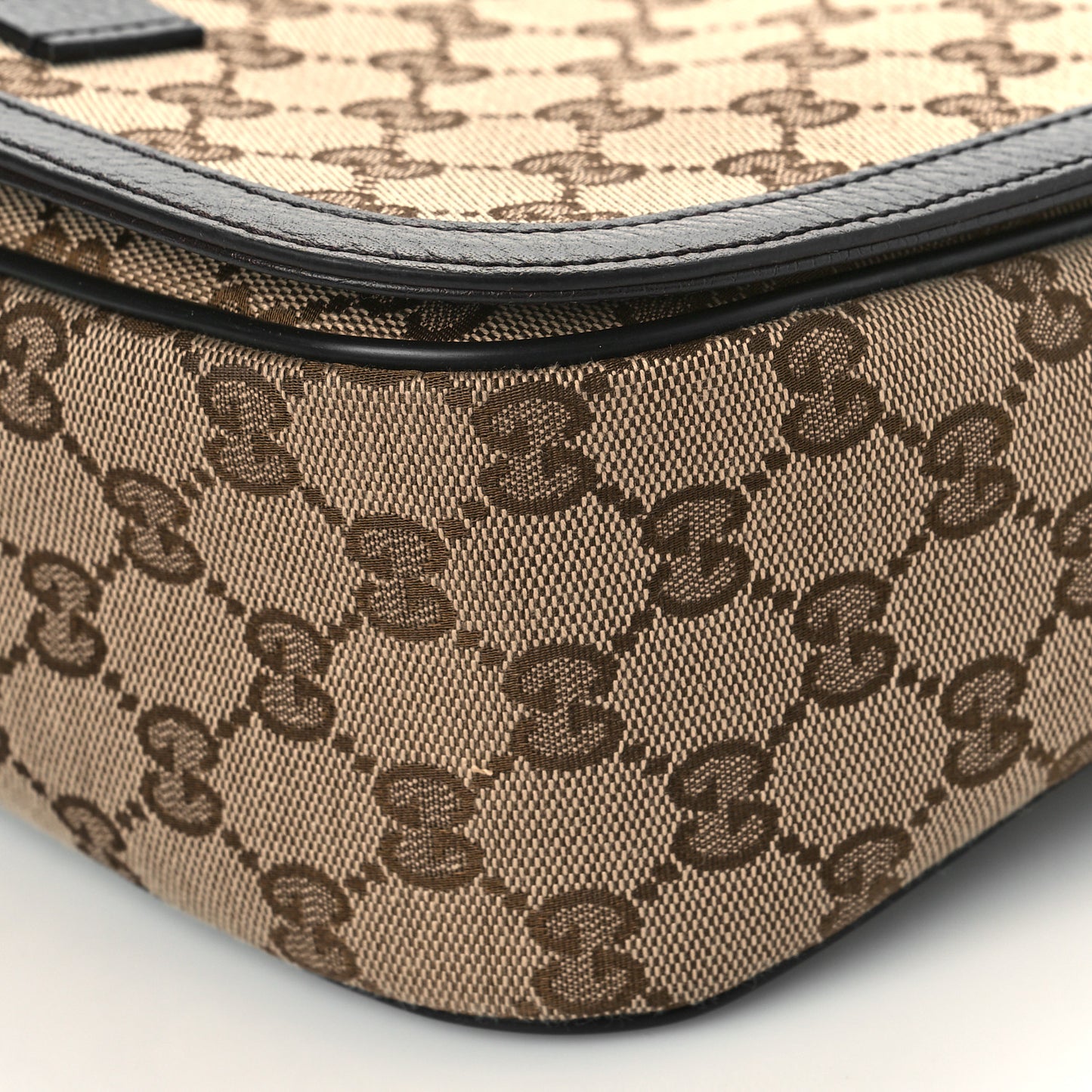 Monogram Flap Messenger Bag Beige Dark Brown