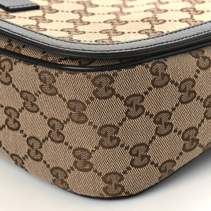 Gucci Monogram Flap Messenger Bag Beige Dark Brown 9 of 9