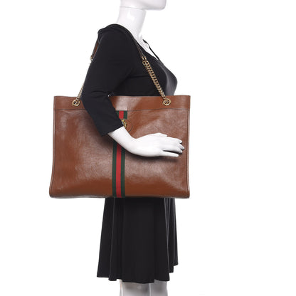 Gucci Calfskin Large Rajah Chain Tote Cuir 2 of 10