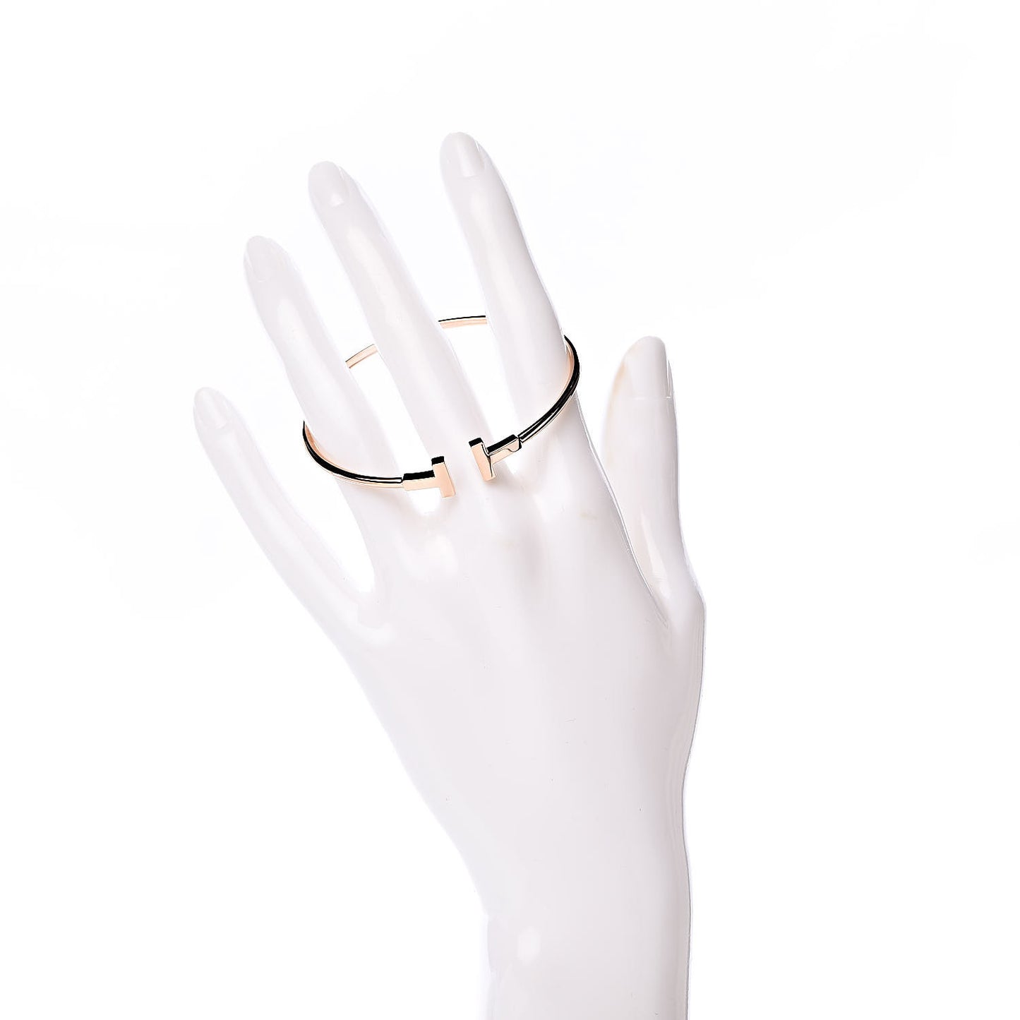 18K Rose Gold T Wire Bracelet