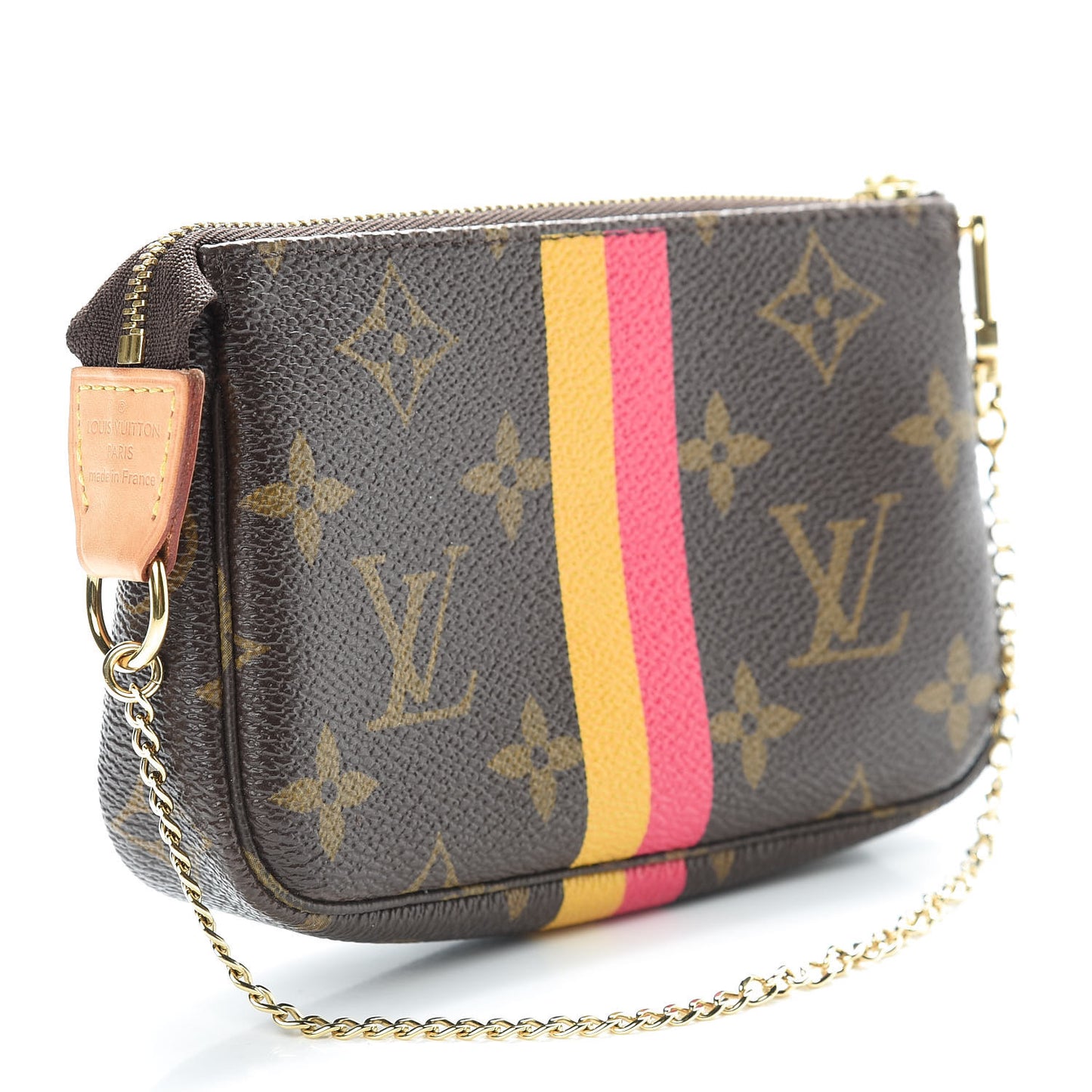 Monogram My LV Heritage Mini Pochette Accessories Fuchsia Yellow