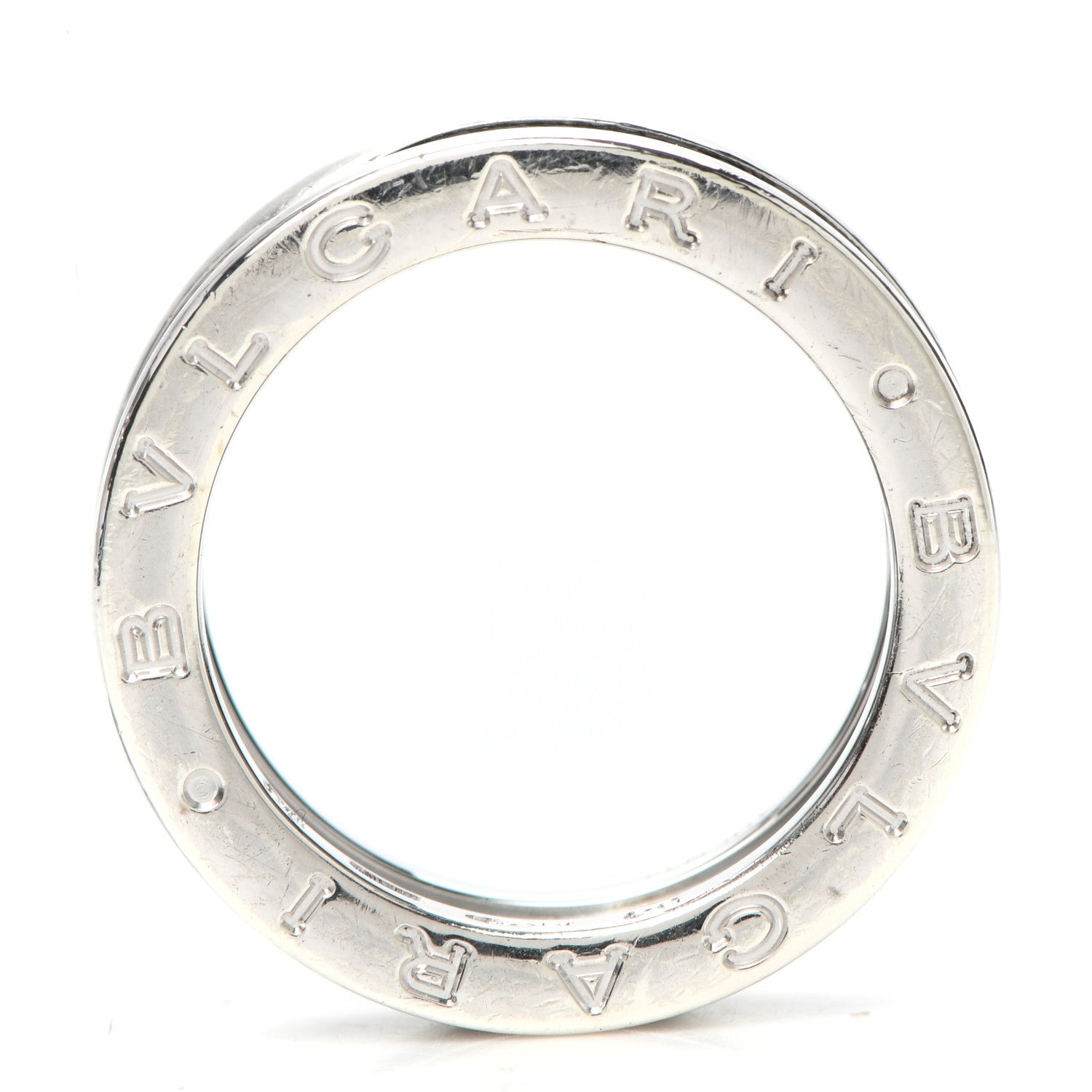 Bulgari Sterling Silver Ceramic Save The Children One-Band Ring 53 6.25 4 of 6