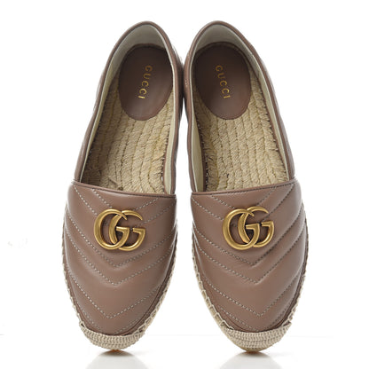 Gucci Nappa Matelasse GG Marmont Espadrilles 38.5 Porcelain Rose 5 of 11