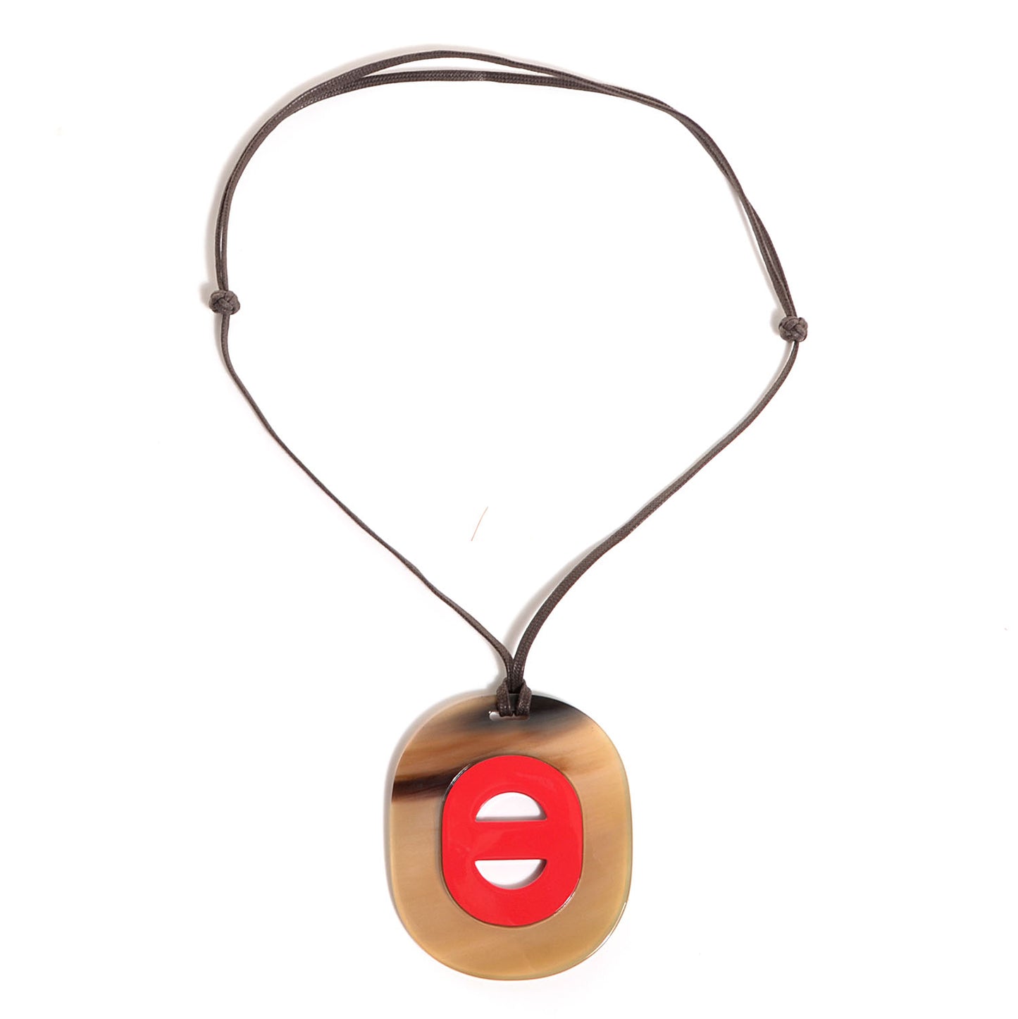 Buffalo Horn and Lacquer Fidelio Necklace