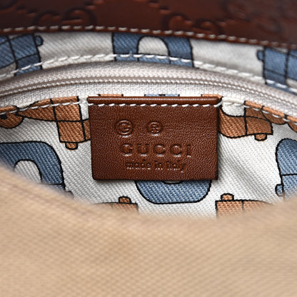Gucci Canvas Guccissima Hobo Brown 6 of 13