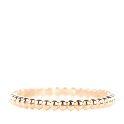 Van Cleef & Arpels 18K Rose Gold Small Perlee Ring 56 7.5 1 of 6