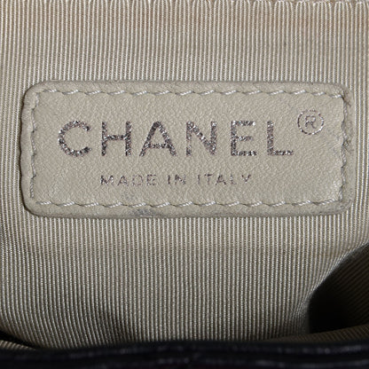 Chanel Washed Lambskin Chain Around Hobo Black 6 of 7