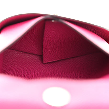 Hermes Epsom Bastia Coin Purse Rose Pourpre 10 of 14