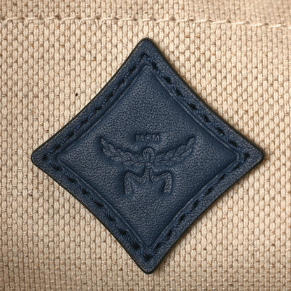 MCM Lauretos Nappa Small Himmel Shoulder Bag Indigo Blue 6 of 9