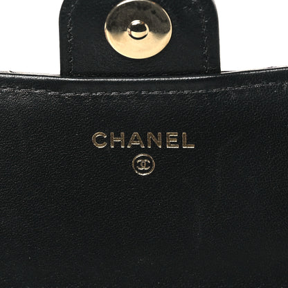 Chanel Lambskin Quilted Flap Phone Holder With Chain Black 6 of 11