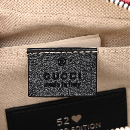 Gucci Monogram Multicolor Matelasse Diagonal Floral Embroidered Small GG Marmont Chain Shoulder Bag Red Blue Multicolor 6 of 11