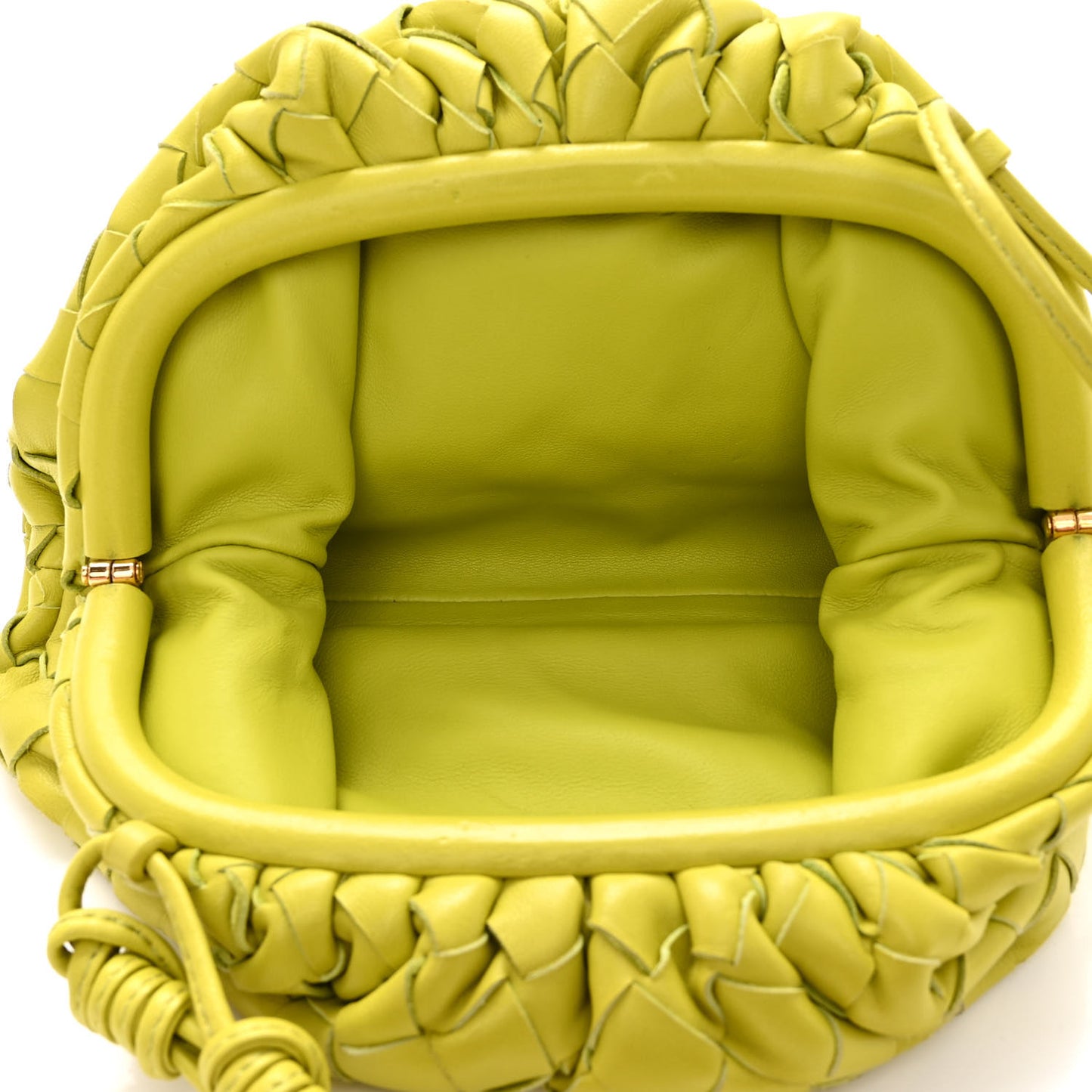 Nappa Intrecciato The Mini Pouch Kiwi