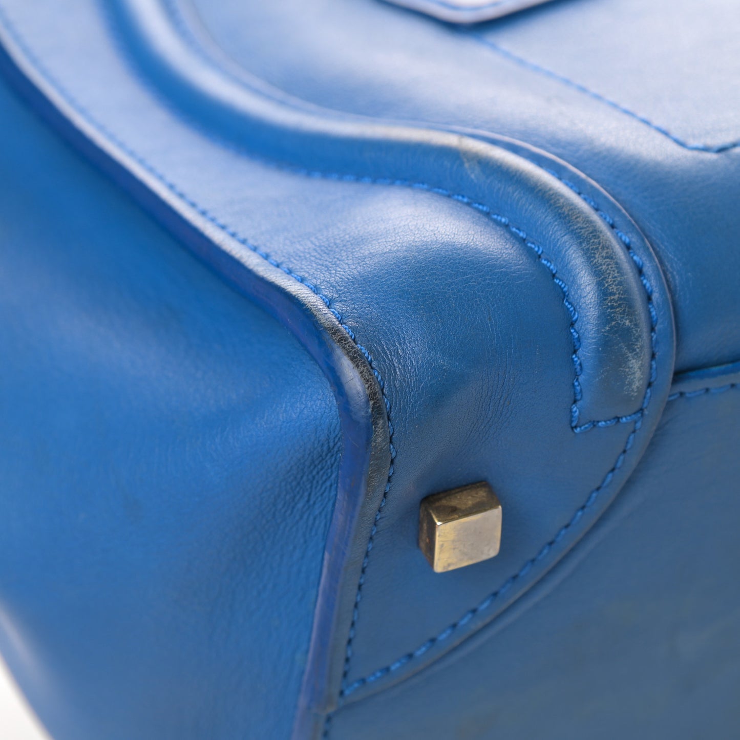 Smooth Calfskin Mini Luggage Royal Blue