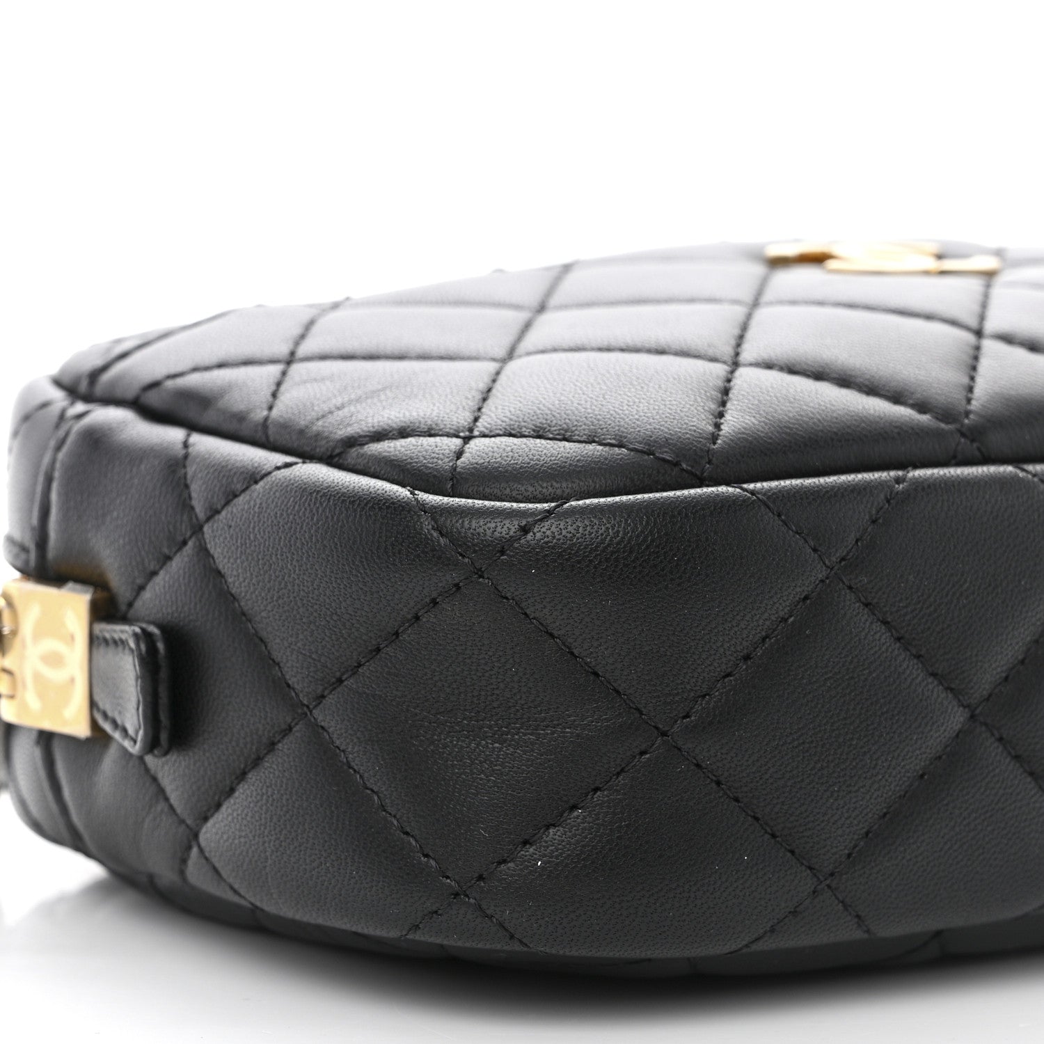 Chanel Lambskin Quilted Camera Bag Black 9 of 11