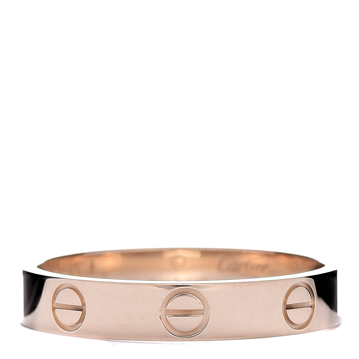 Cartier 18K Yellow Gold 3.5mm LOVE Wedding Band Ring 55 7.25 1 of 4