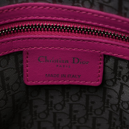 Christian Dior Lambskin Cannage Large Lady Dior Fuchsia 6 of 14