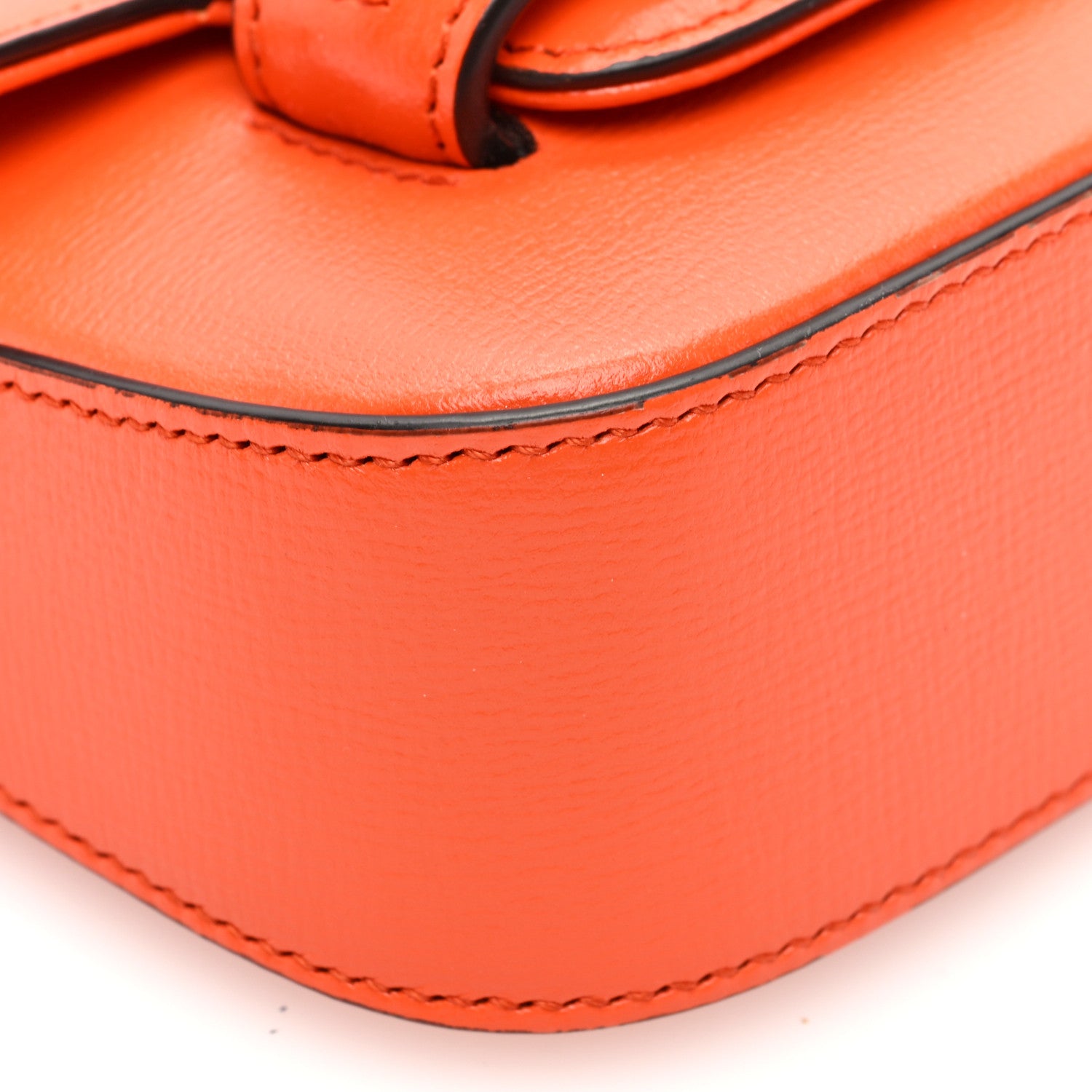 Gucci Azalea Calfskin Web Monochrome Horsebit 1955 Wallet On Strap Orange 9 of 10