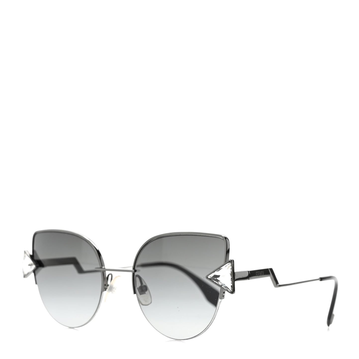 Metal Crystal Sunglasses FF 0242/S Silver