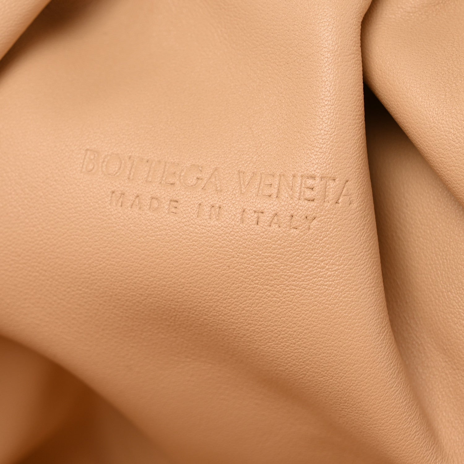Bottega Veneta Smooth Butter Calf The Pouch Oversized Clutch Almond 6 of 13