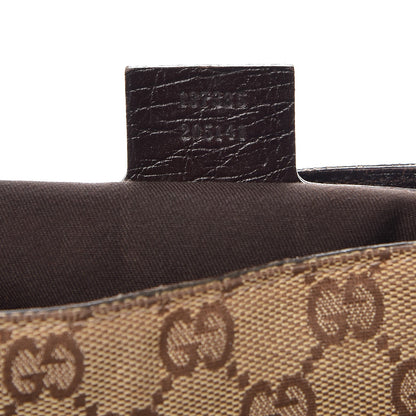 Gucci Monogram Medium Hasler Tote Dark Brown 8 of 13