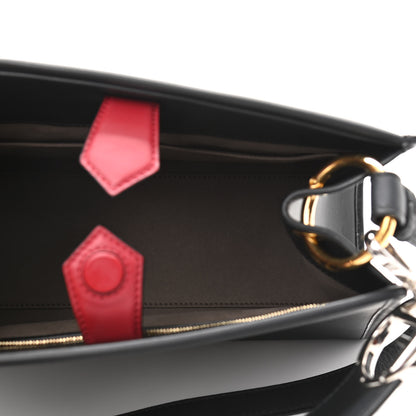 Fendi Vitello Century F is Fendi FF 1974 Embossed Small Runaway Satchel Black Maya 5 of 9