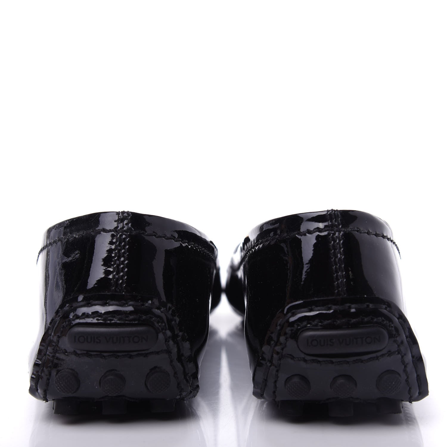Louis Vuitton Patent Calfskin Oxford Ballerina Flats 39 Black 7 of 11