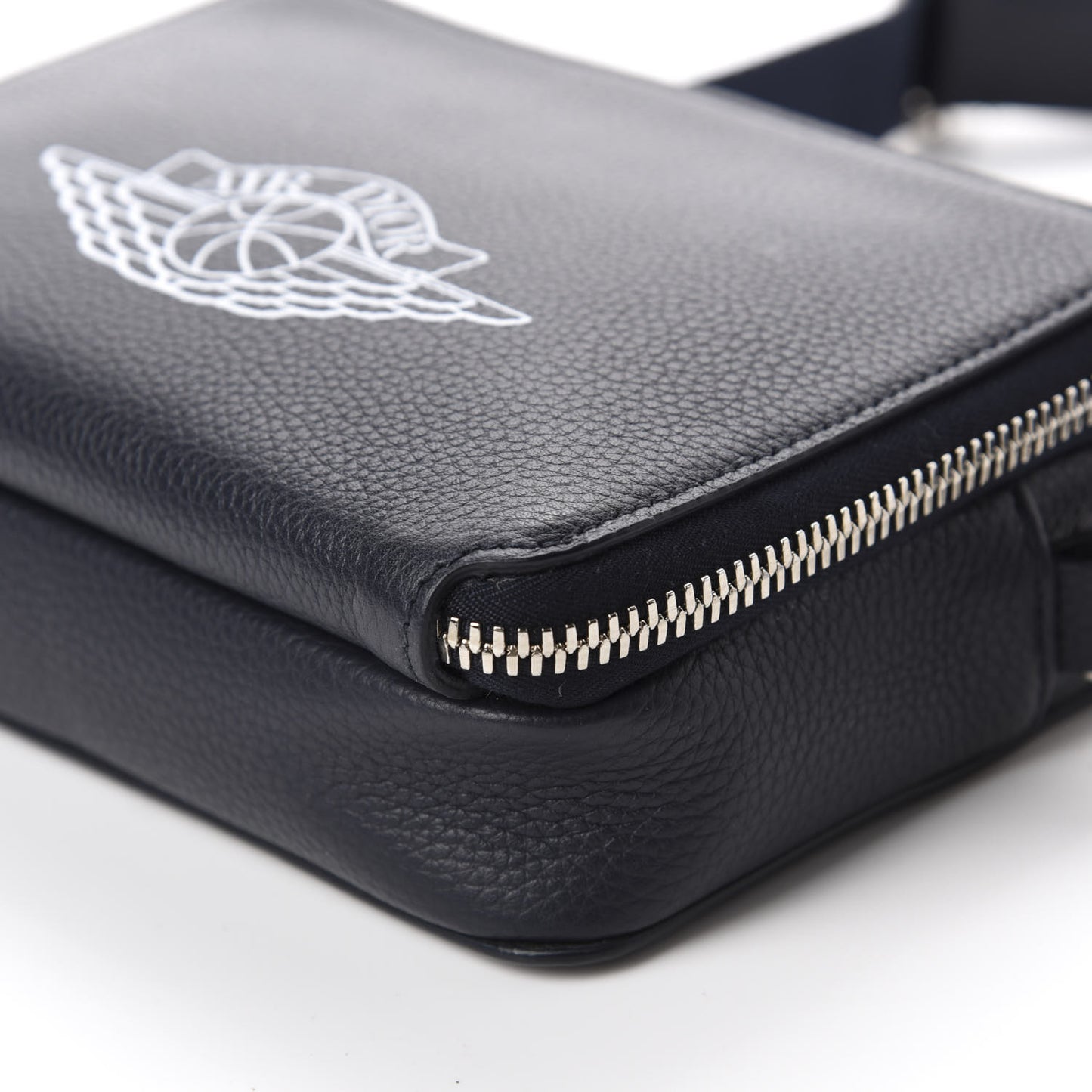 X AIR JORDAN Grained Calfskin Crossbody Blue