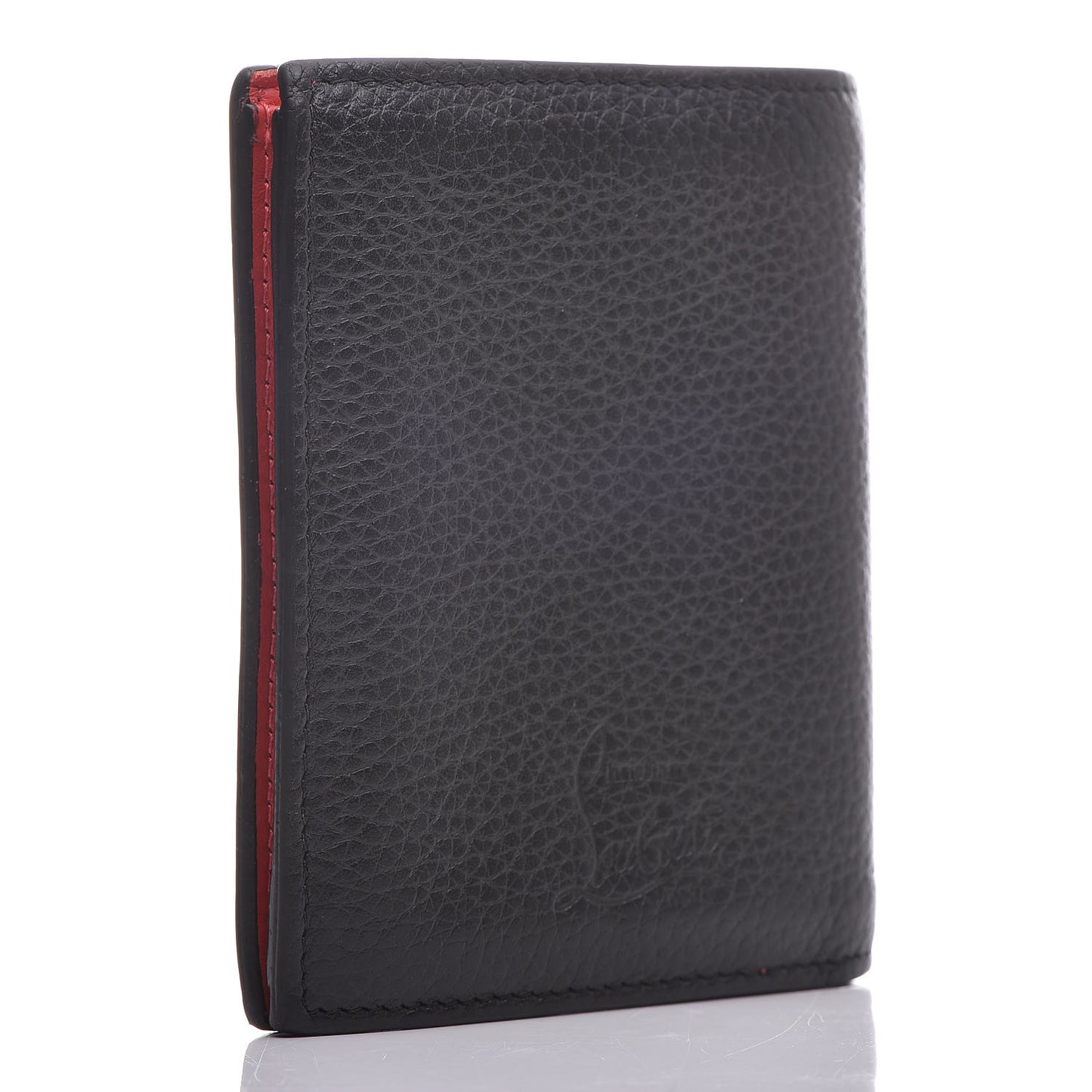 Calfskin Spiked Bi-Fold Wallet Black