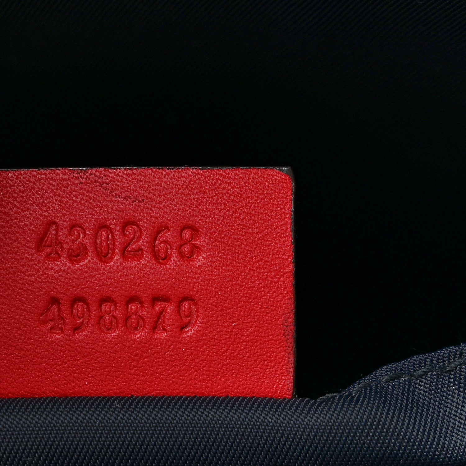 Gucci GG Supreme Monogram Blooms Large Cosmetic Case Beige Blue Navy Hibiscus Red 8 of 11