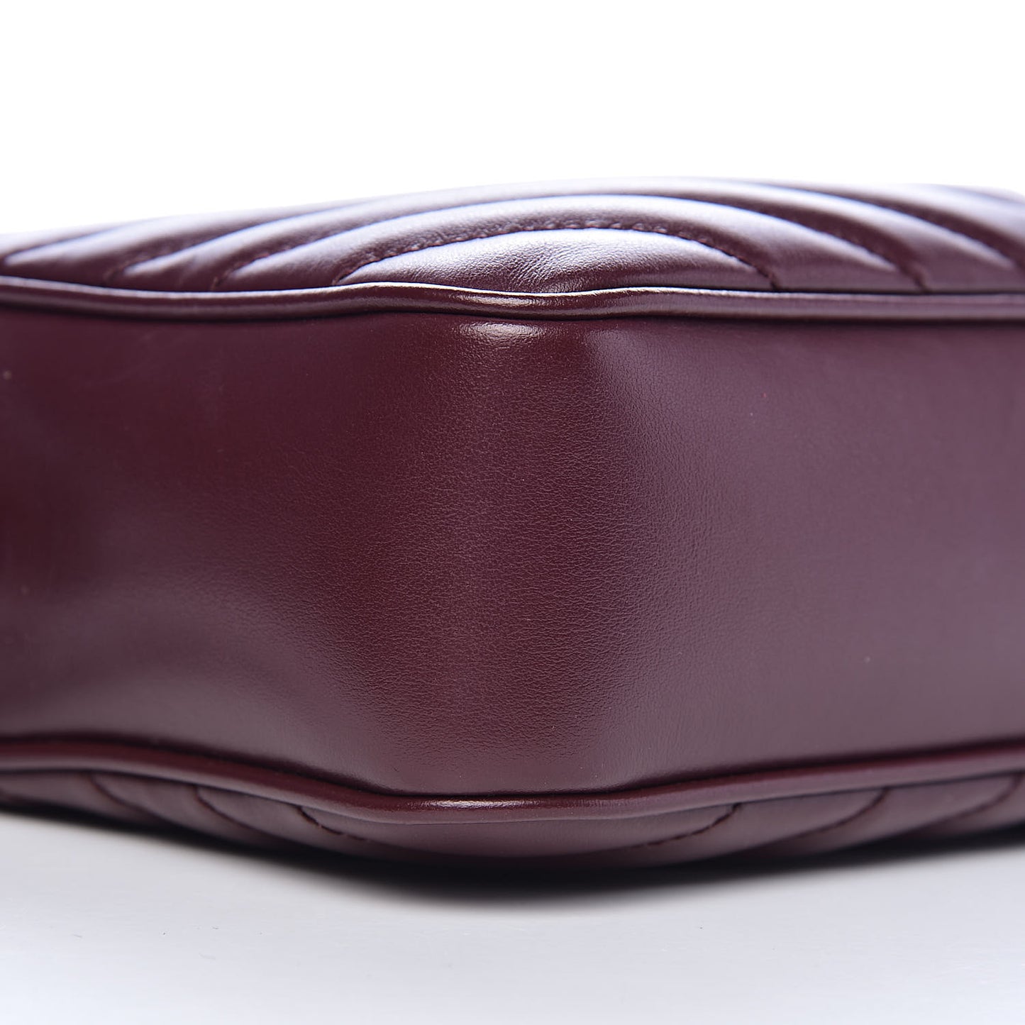 Calfskin Matelasse Monogram Lou Camera Bag Dark Legion Red
