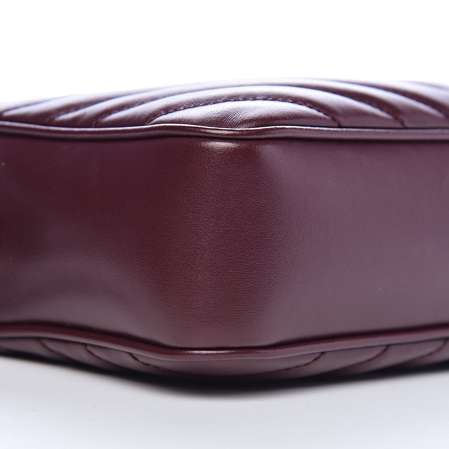 Saint Laurent Calfskin Matelasse Monogram Lou Camera Bag Dark Legion Red 8 of 10