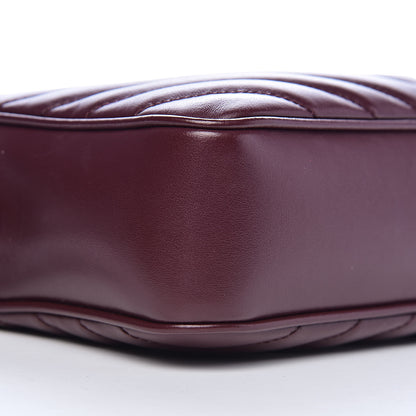 Saint Laurent Calfskin Matelasse Monogram Lou Camera Bag Dark Legion Red 8 of 10