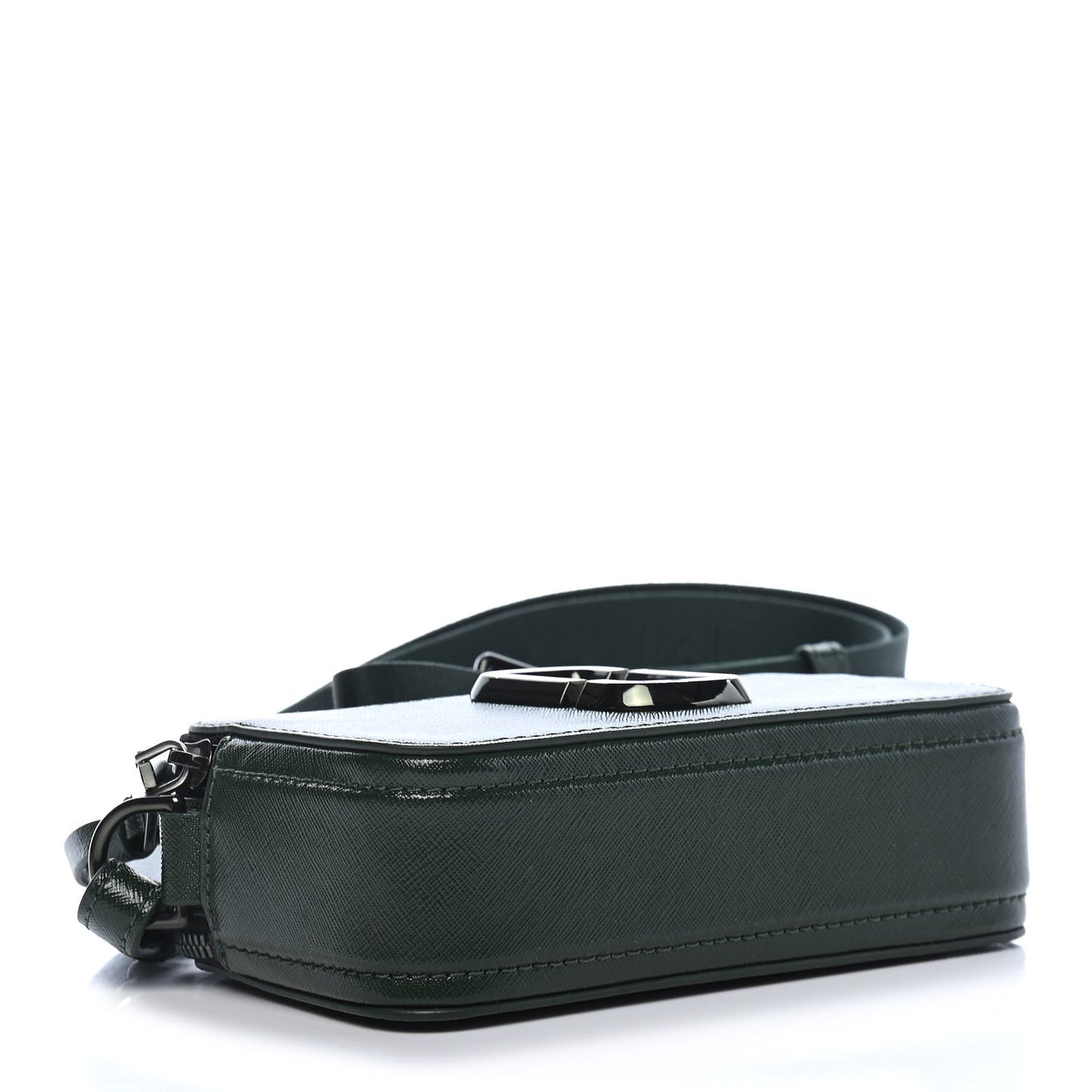 Saffiano Small Snapshot Camera Bag Olive Green