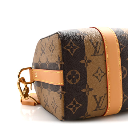 Louis Vuitton X NIGO Reverse Monogram Stripes City Keepall Bandouliere Brown 8 of 9