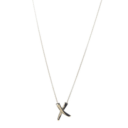 Tiffany 18K Yellow Gold Paloma Picasso Graffiti X Pendant Necklace 1 of 6