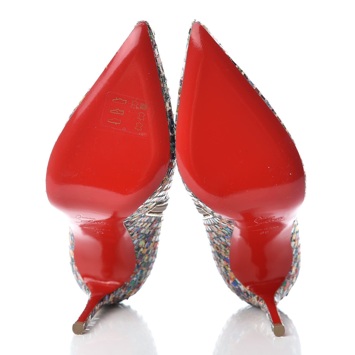 Christian Louboutin Tressage Vitraux So Kate Booty 100 Ankle Boots 35 Multi 5 of 7