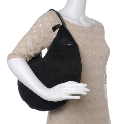 Gucci Canvas Horsebit Glam Hobo Black 2 of 7
