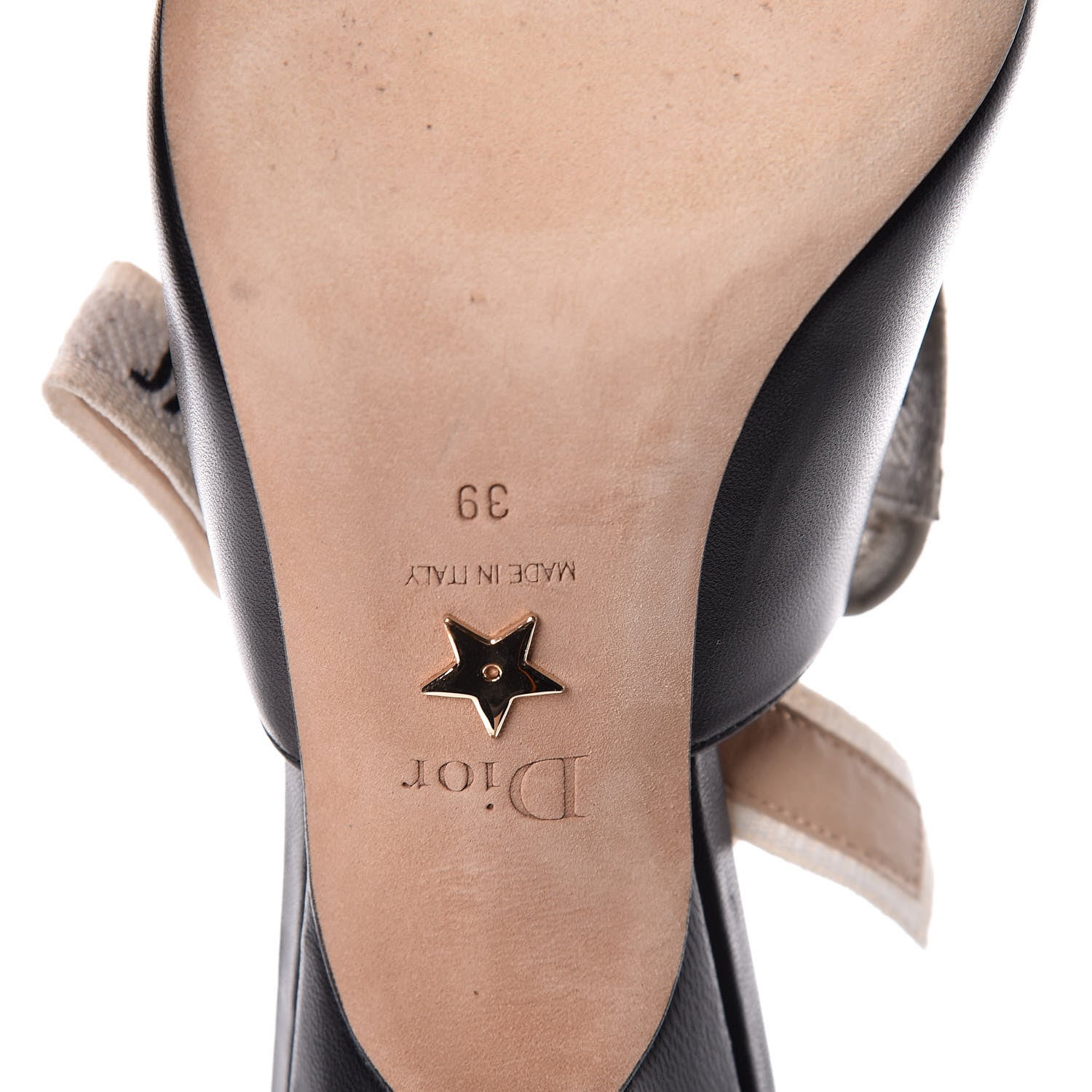 Christian Dior Lambskin Ribbon J'Adior Slingback 65mm Pumps 39 Black 6 of 8