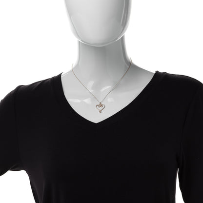 Tiffany 18K Yellow Gold Diamond Paloma Picasso Venezia Goldoni Heart Pendant Necklace 2 of 5