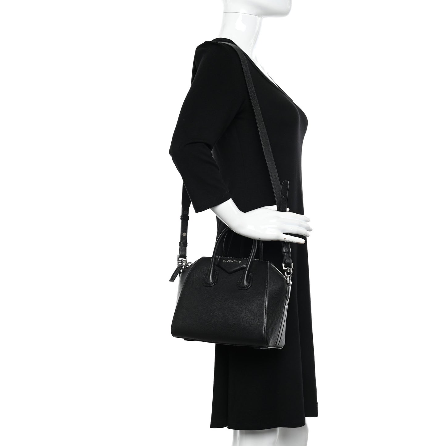 Sugar Goatskin Mini Antigona Black