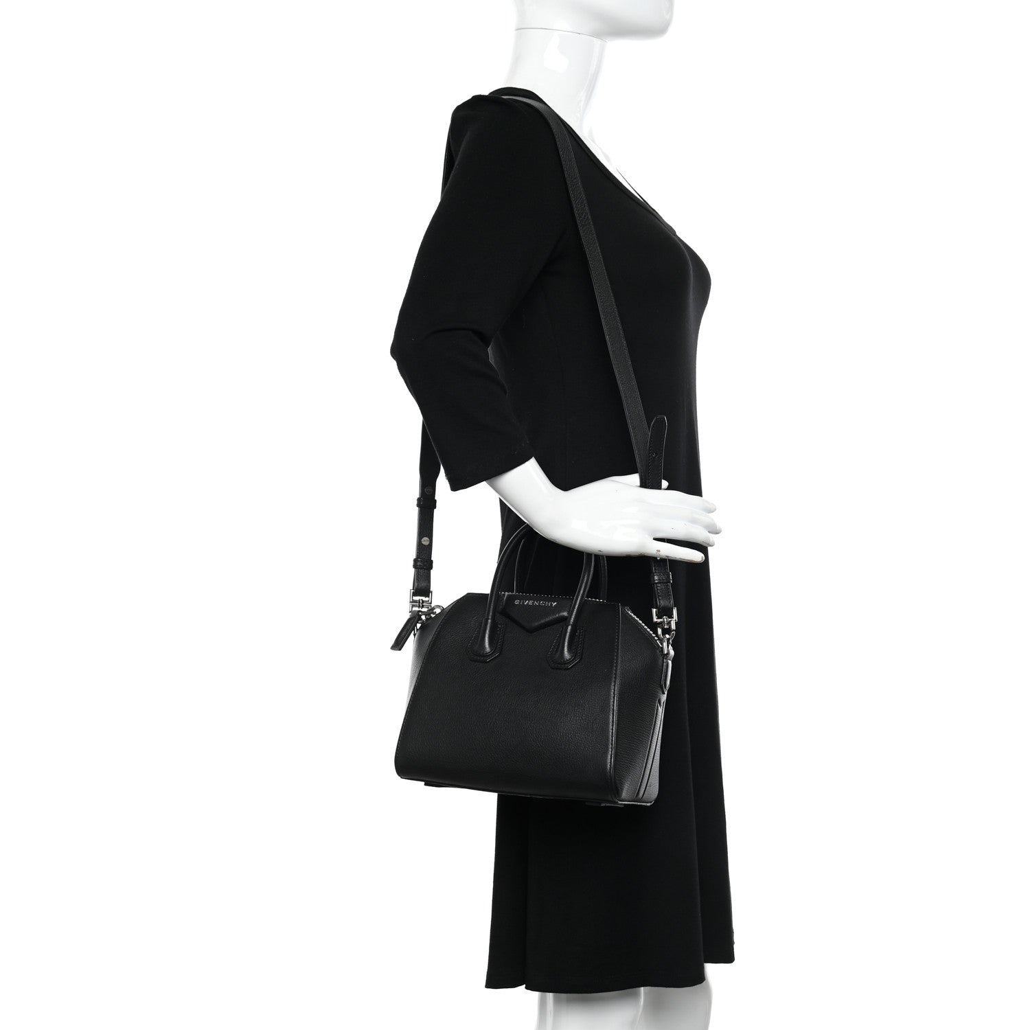 Givenchy Sugar Goatskin Mini Antigona Black 2 of 13